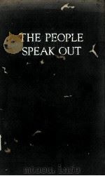 THE PEOPLE SPEAK OUT 1954 PDF电子版封面
