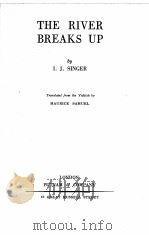 THE RIVER BREAKS UP（1938 PDF版）
