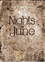 NIGHTS IN JUNE PDF电子版封面 PETAU DUMITRIU