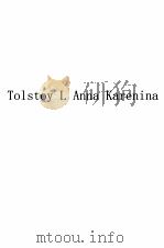 ANNA KARENINA PDF电子版封面 L. TOLSTOY