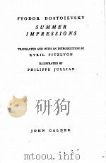 SUMMER IMPRESSIONS 1955 PDF电子版封面