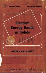 ELECTRON ENERGY BANDS IN SOLIDS PDF电子版封面