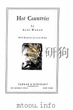 HOT COUNTRIES（1930 PDF版）