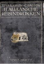 ITALIAANSCHE REISINDRUKKEN 1921 PDF电子版封面