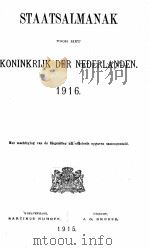 STAATSALMANAK VOOR HET KONINKRIJK DER NEDERLANDEN 1916 1915 PDF电子版封面