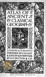 ATLAS OF ANCIENT & CLASSICAL GEOGRAPHY 1925 PDF电子版封面