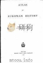 ATLAS OF EUROPEAN HISTORY（1909 PDF版）