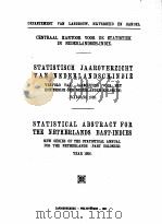 STATISTICAL ABSTRACT FOR THE NETHERLANDS EAST-INDIES YEAR 1926 1927 PDF电子版封面