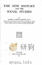 THE NEW HISTORY AND THE SOCIAL STUDIES 1925 PDF电子版封面