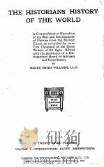 THE HISTORIANS‘ HISTORY OF THE WORLD VOLUME I 1926 PDF电子版封面