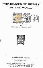 THE HISTORIANS‘ HISTORY OF THE WORLD VOLUME IX（1926 PDF版）