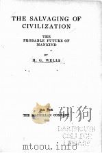 THE SALVAGING OF CIVILIZATION（1922 PDF版）