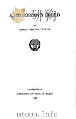 A HISTORIAN‘S CREED（1939 PDF版）