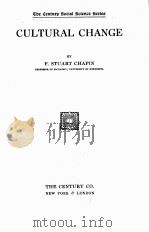 CULTURAL CHANGE（1928 PDF版）