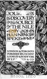 DISCOVERY OF THE SOURCE OF NILE（1922 PDF版）