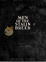 MEN OF THE STALIN BREED 1945 PDF电子版封面