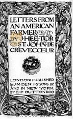 LETTERS FROM AN AMERICAN FARMER PDF电子版封面 J.HECTOR