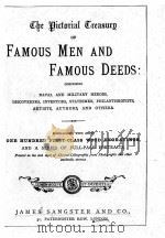 THE PICTORIAL TREASURY OF FAMOUS MEN AND FAMOUS DEEDS PDF电子版封面
