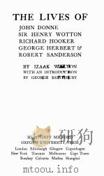 THE LIVES（1927 PDF版）