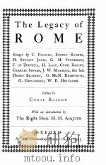 THE LEGACY OF ROME（1923 PDF版）