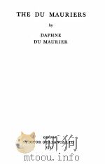THE DU MAURIERS 1937 PDF电子版封面
