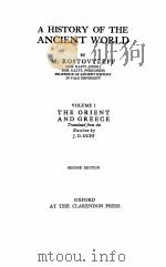 A HISTORY OF THE ANCIENT WORLD VOLUME Ⅰ SECOND EDITION（1936 PDF版）