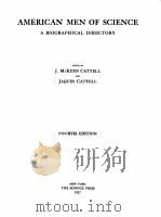 AMERICAN MEN OF SCIENCE FOURTH EDITION（1927 PDF版）