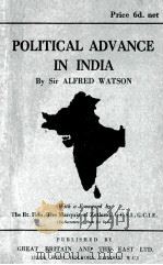 POLITICAL ADVANCE IN INDIA     PDF电子版封面     