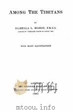 AMONG THE TIBETANS 1904 PDF电子版封面