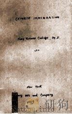 CHINESE IMMIGRATION 3   1969  PDF电子版封面     