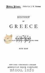 HISTORY OF GRECE PDF电子版封面 C.A.FYFFE