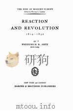 REACTION AND REVOLUTION 1814-1832（1945 PDF版）