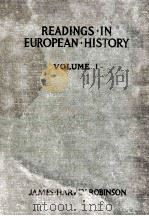 READINGS IN EUROPEAN HISTORY VOLUME Ⅰ（1904 PDF版）