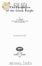 THE FORMATION OF THE GREEK PEOPLE（1926 PDF版）