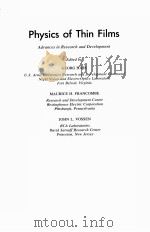 PHYSICS OF THIN FILMS：ADVANCES IN RESEARCH AND DEVELOPMENT  VOLUME 12（1982 PDF版）