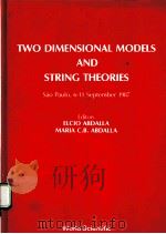 TWO DIMENSIONAL MODELS AND STRING THEORIES（1987 PDF版）