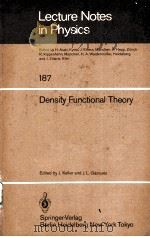 DENSITY FUNCTIONAL THEORY 1983 PDF电子版封面 3540127216