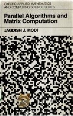 PARALLEL ALGORITHMS AND MATRIX COMPUTATION（1988 PDF版）