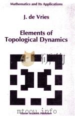 ELEMENTS OF TOPOLOGICAL DYNAMICS PDF电子版封面 0792322878 J.DE VRIES
