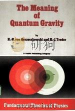THE MEANING OF QUANTUM GRAVITY PDF电子版封面 9027725187 H.-H.VON BORZESZKOWSKI AND H.-