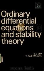 ORDINARY DIFFERENTIAL EQUATIONS AND STABILITY THEORY PDF电子版封面 0070963940 S G DEO,V.RAGHAVENDRA