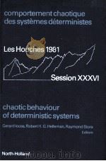 CHAOTIC BEHAVIOUR OF DETERMINISTIC SYSTEMS（ PDF版）