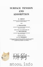 SURFACE TENSION AND ADSORPTION（ PDF版）