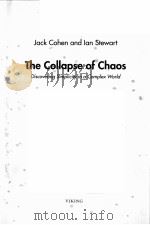 THE COLLAPSE OF CHAOS:DISCOVERING SIMPLICITY IN A COMPLEX WORLD PDF电子版封面 0670849839