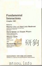 FUNDAMENTAL INTERACTIONS：CARGESE 1981（ PDF版）