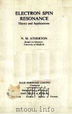 ELECTRON SPIN RESONANCE：THEORY AND APPLICATIONS（ PDF版）