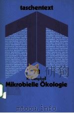 MIKROBIELLE OKOLOGIE PDF电子版封面 3527210709 R.GAMPBELL