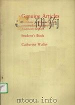GENUINE ARTICLES:AUTHENTIC READING TEXTS FOR INTERMEDIATE STUDENTS OF AMERICAN ENGLISH TEACHER‘S MA PDF电子版封面 0521278015 CATHERINE WALTER