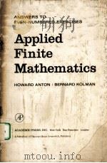 ANSWERS TO EVEN-NUMBERED EXERCISES  APPLIED FINITE MATHEMATICS（ PDF版）