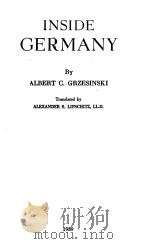 INSIDE GERMANY 1939 PDF电子版封面